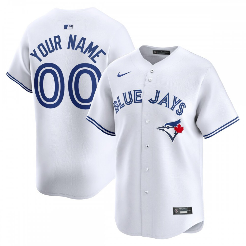 Toronto Blue Jays Youth Home Limited Custom Jersey - White-Pro Kit Vault | Brand New 26/27 Sports Jerseys